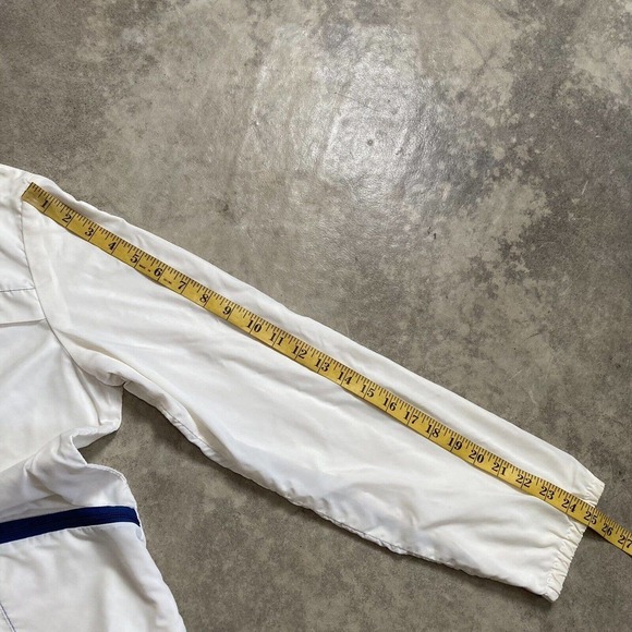 Weather Tamer Jacket Mens Size Large Windbreaker White Style A9305‎ Vtg Lined - Picture 8 of 16